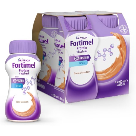 FORTIMEL PROTEIN, Pronto da Bere, Iperproteico, Cioccolato, 4x200ml
