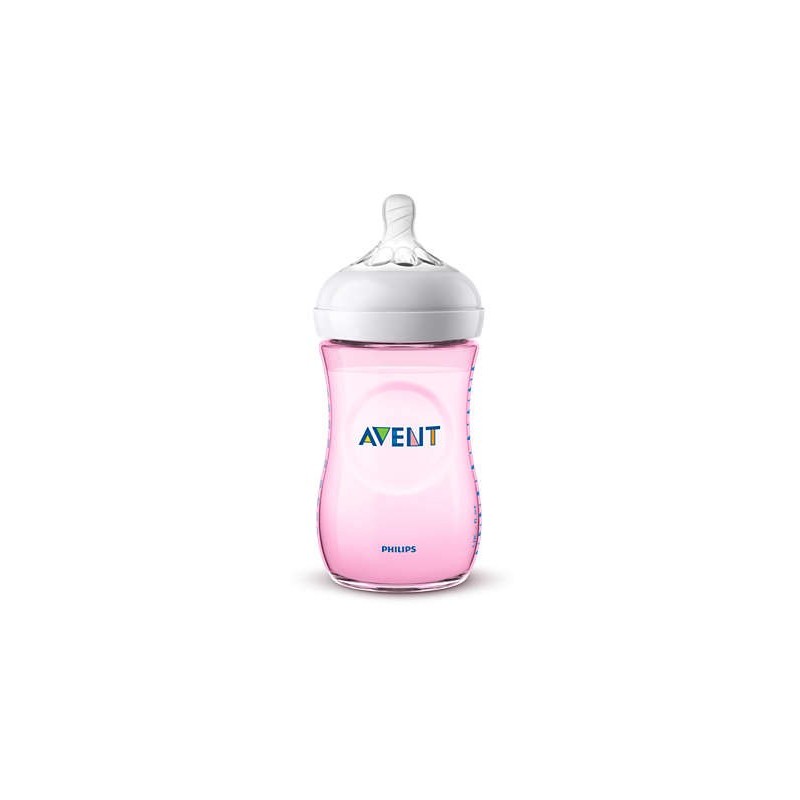 AVENT BIBERON NATURAL IN POLIPROPILENE DA 260 ML ROSA